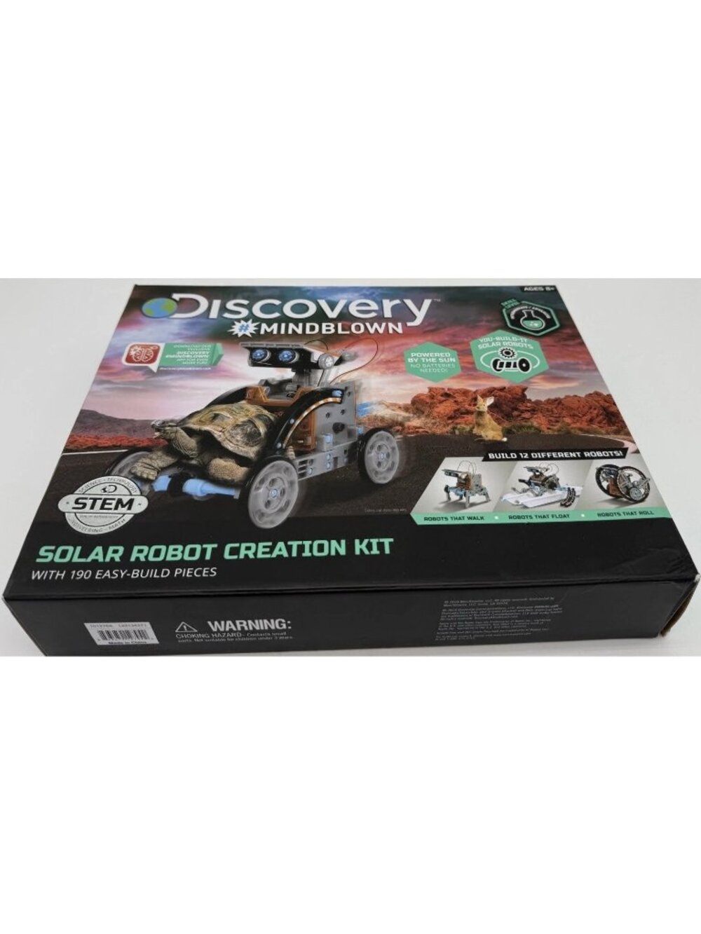Discovery Mindblown Solar Robot Creation Kit STEM 190 Pieces Read!